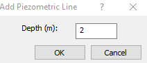 Add Piezometric Line dialog